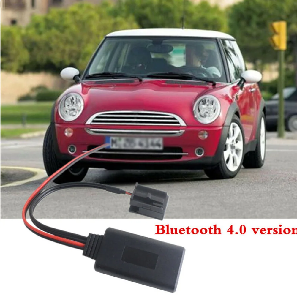 Samochód 12-pinowy przewód łączący Bluetooth moduł AUX 12V dla BMW Mini ONE D Cooper S R50 R53 JC działa Adapter Bluetooth