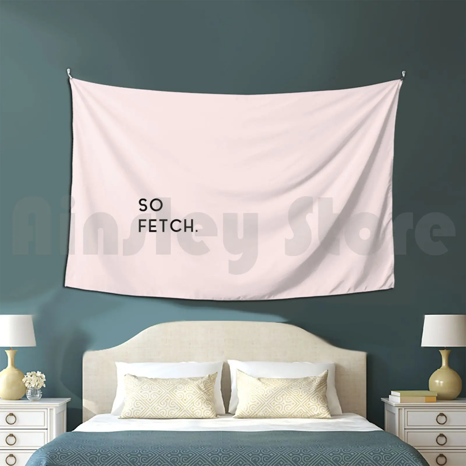 

Mean Girls-So Fetch In Pink Tapestry Living Room Bedroom Mean Girls Pink Fetch Mean Girl Wednesdays Light Pink Cult