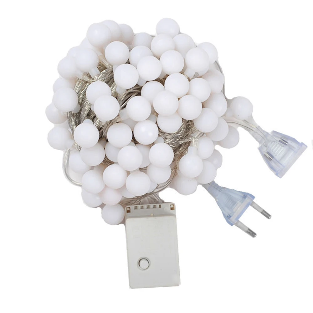 Fairy Garland 10m 20m 30m 50m LED Ball String Lights Waterproof Outdoor LED Chain Bulb Light For Wedding/Party/Christmas/Garden
