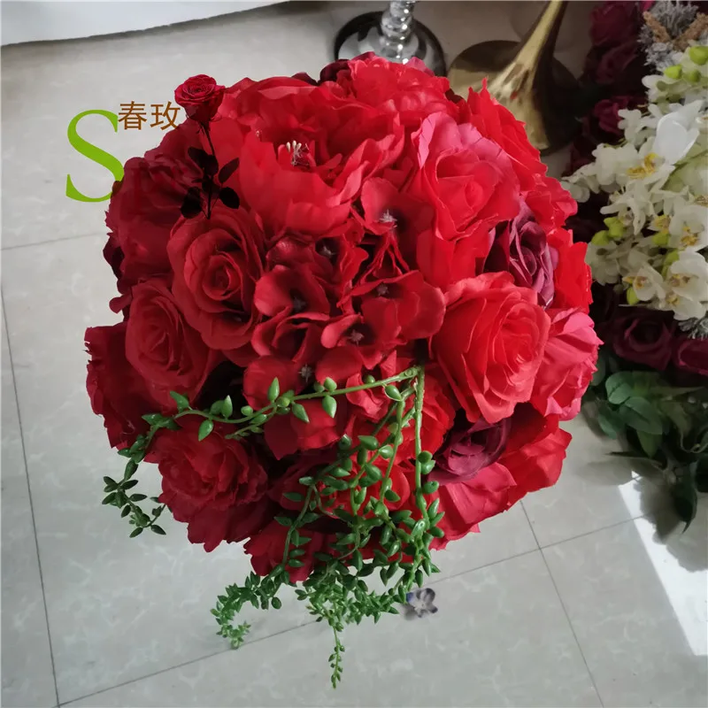 SPR 10pcs/lot Artifical flower ball centerpiecce decoration for hanging flower balls wedding