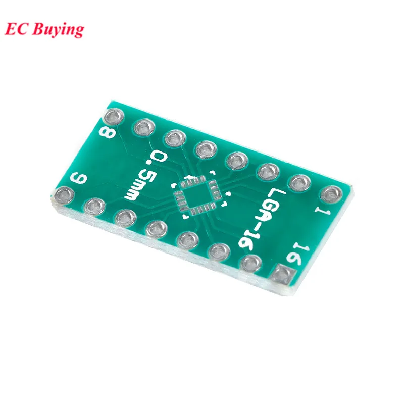 20/10 個 LGA16 QFN16 転送ボードアダプタ PCB ピンボード SMD から DIP16 DIP ピン IC テストプレート 0.5 ミリメートル 2.54 ミリメートルピッチコンバータソケット
