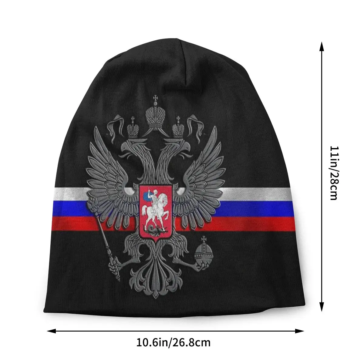 Russia Proud Skullies Beanies Soviet Russian Flag CCCP Socialist Hat Vintage Ski Caps Summer Multifunction Bonnet Knitted Hat