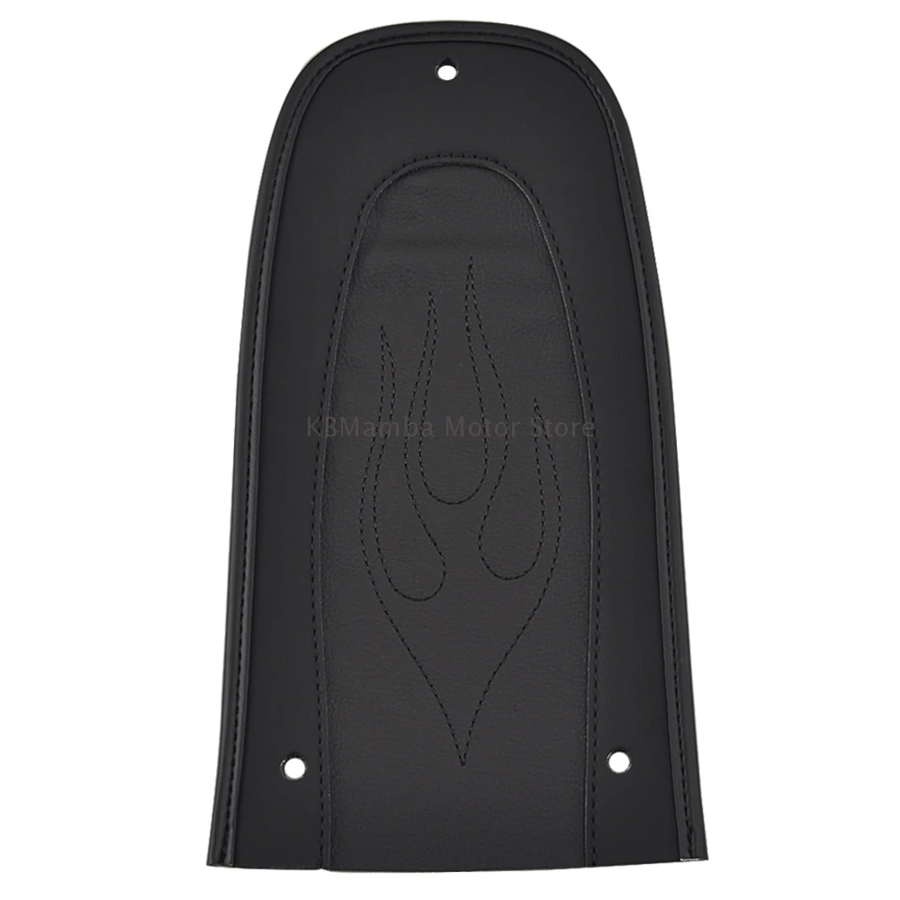 Motorcycle Black Leather Flame Solo Seat Rear Fender Bib Cover Cushion For Harley Sportster XL 1200 883 XL1200 XL883 2004-2017