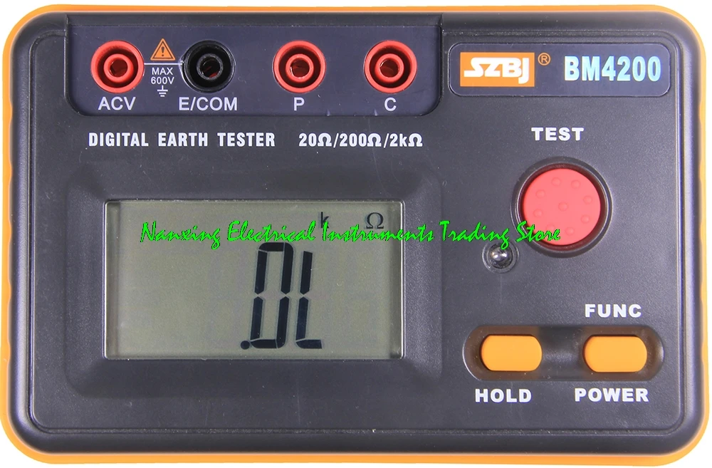 

SZBJ BM4200 Earth resistance tester,ground bond tester Auto Range 600V,200Ω/2kΩ