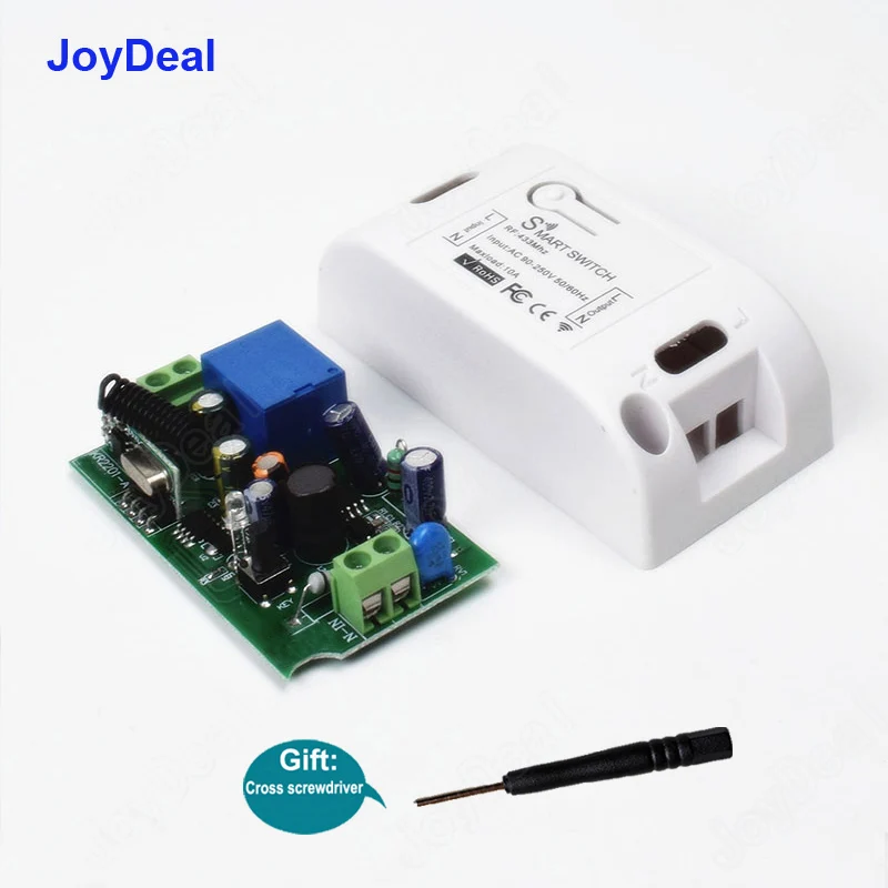 433 MHz AC 220V 110V 1CH Wireless RF Remote Control Switch Led Night Light Switches Push Button 86 Wall Panel Remote Transmitter