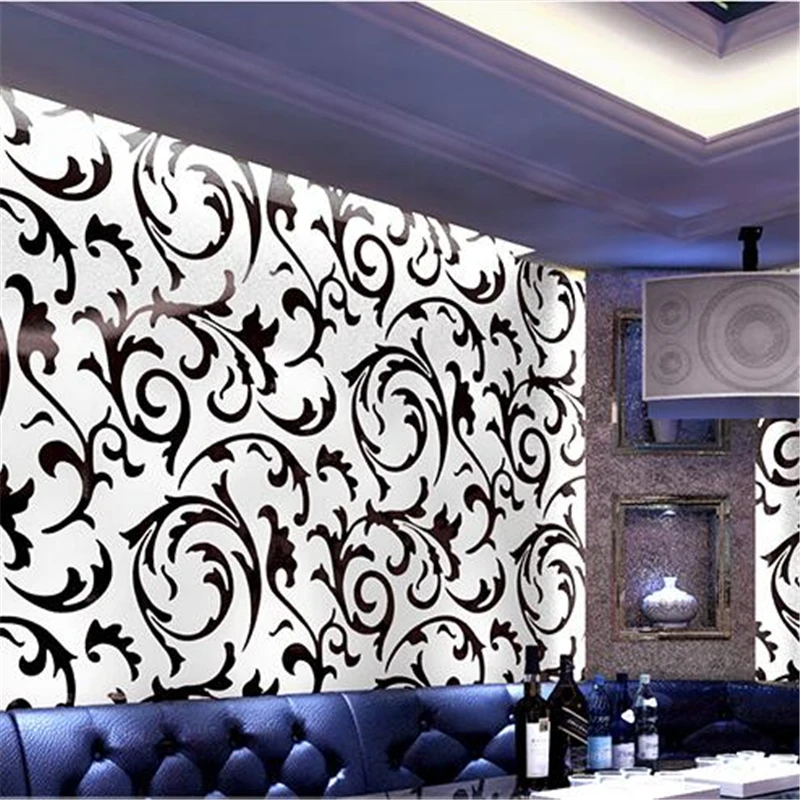 wellyu  Ktv wallpaper karaoke flash wall covering 3d reflective special bar theme box corridor ceiling background wall paper