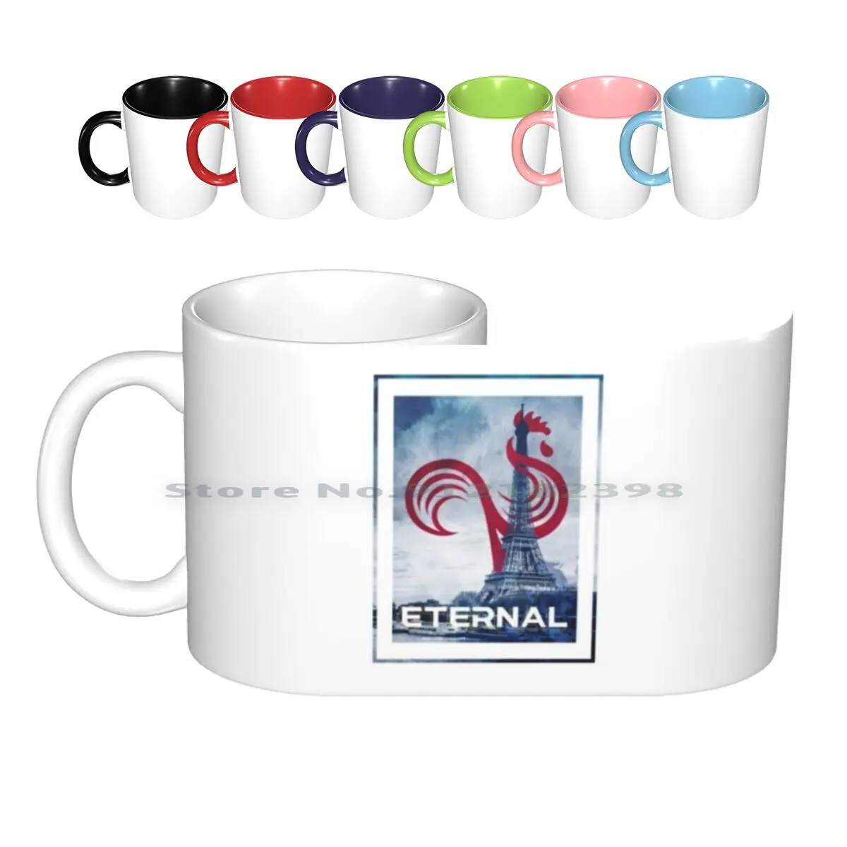 Paris Eternal Cityscape Ceramic Mugs Coffee Cups Milk Tea Mug League Cityscape Buildings Paris Eternal Creative Trending