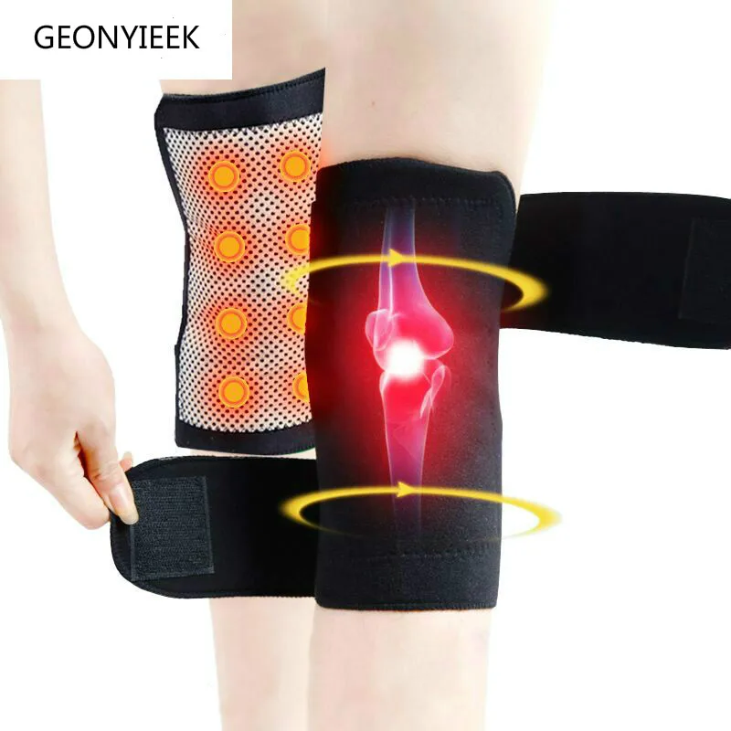 Relief Pain Tourmaline Self Heating Kneepad Magnetic Therapy Knee Support Tourmaline Heating Massager Belt Knee Pad Bone Care