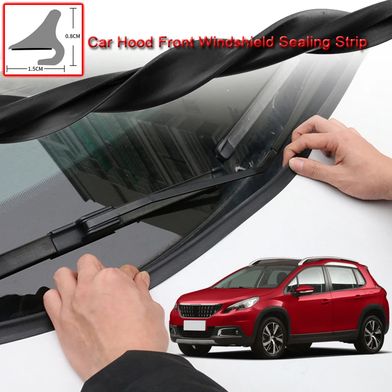 

For Peugeot 2008 2014-2020 DIY Car Seal Strip Windshied Spoiler Filler Protect Edge Weatherstrip Strips Sticker Car Accessories