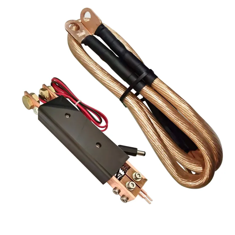 Máquina de soldadura por puntos con enchufe de CC, bolígrafo de soldadura por puntos de gatillo automático de mano, cable de Nariz de cobre cuadrado