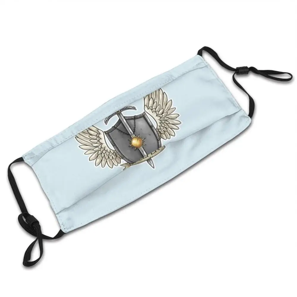 Paladin-Oath Keeper Mask Cloth Reusable Print Filter Washable Paladin Rpg Ttrpg Holy Sword Sun Guardian