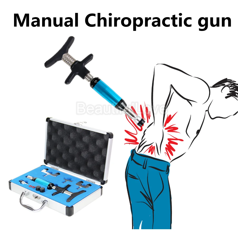 Manual four-head stainless steel manual correction massager manual  Chiropractic gun