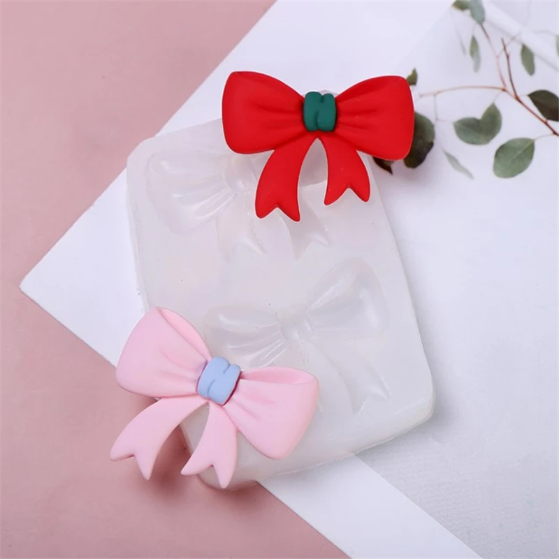 Cartoon Bow Tie Silicone Mold For Chocolate Fondant Jelly Candy Cake Decoration Baking Tool Bow-knot Resin Art Moulds