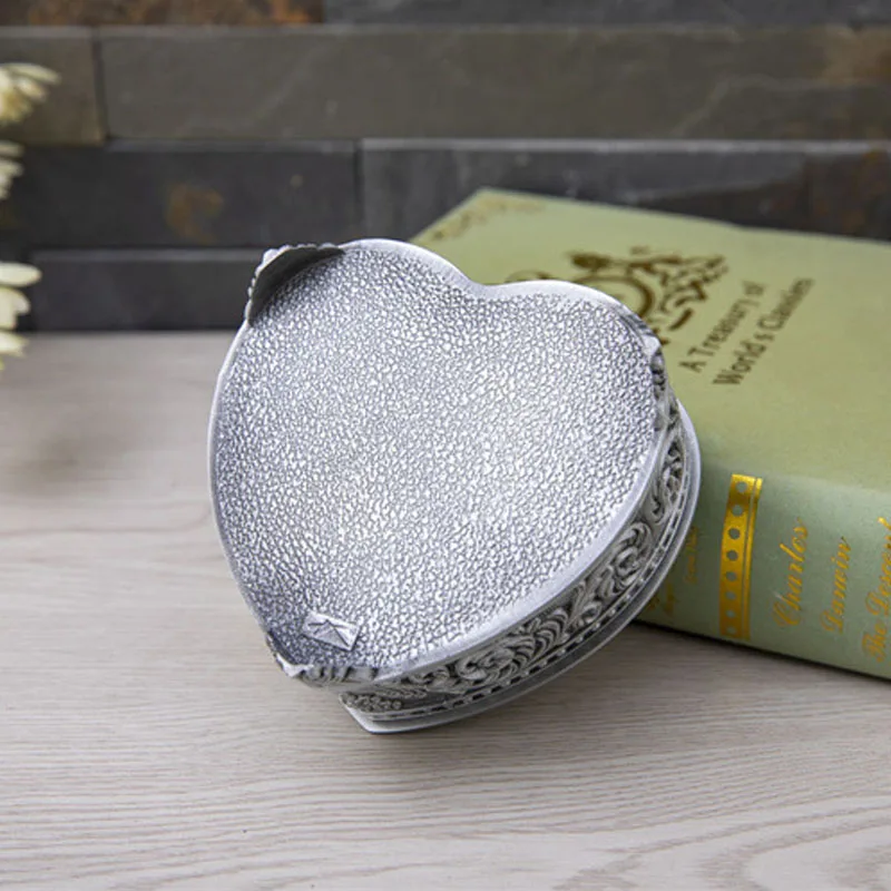 Creative Heart-Shaped Jewelry Box Ring Earrings Treasure Case Keepsake Box Organizer Mothers Day Gifts Mom Birthday Gifts