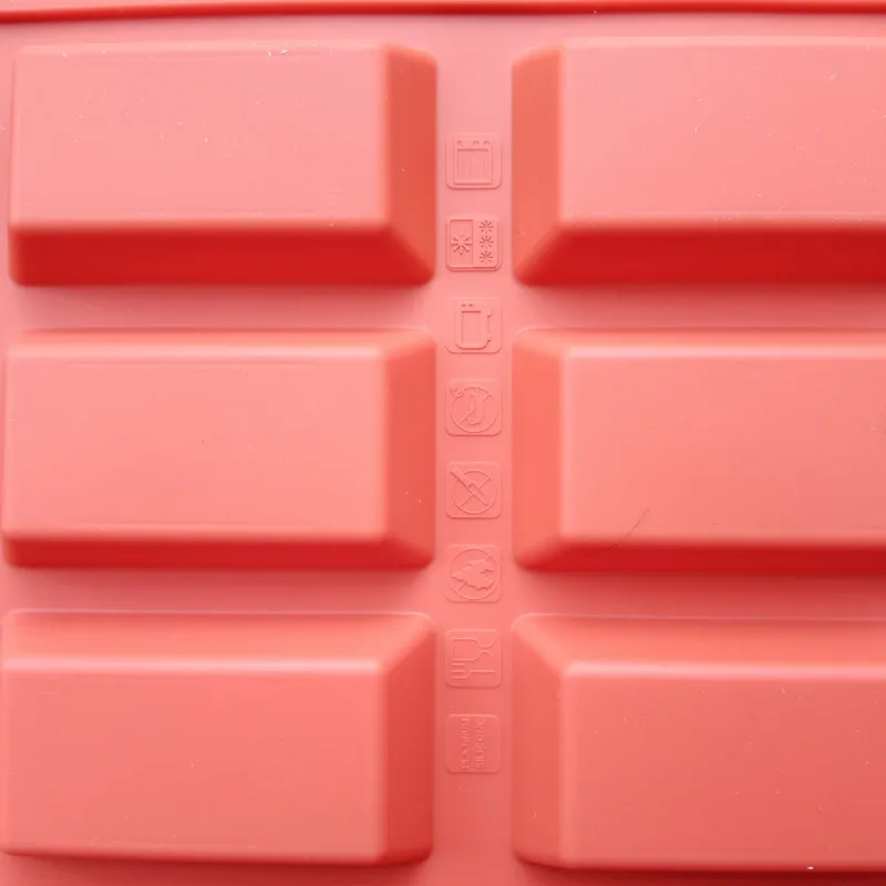 Non-stick Silicone Financier Mold Rectangle French Almond Cake Pan Mini Loaf Baking Mold Oven Safe Bakeware DIY Pastry Tools 2pc