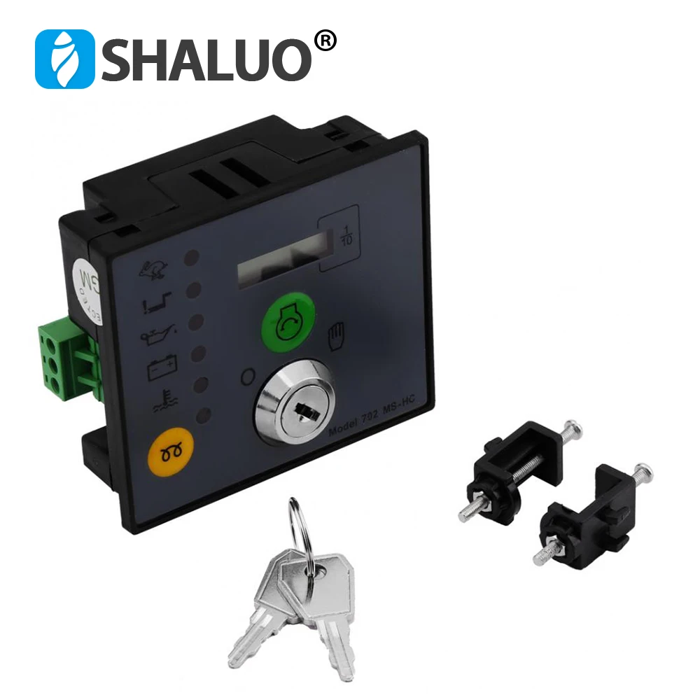 متوافق مع DSE702AS 702MS مفتاح Manua لوحة التحكم في البدء التلقائي وحدة تحكم مولد الديزل استبدال DSE 702AS 702MS #2