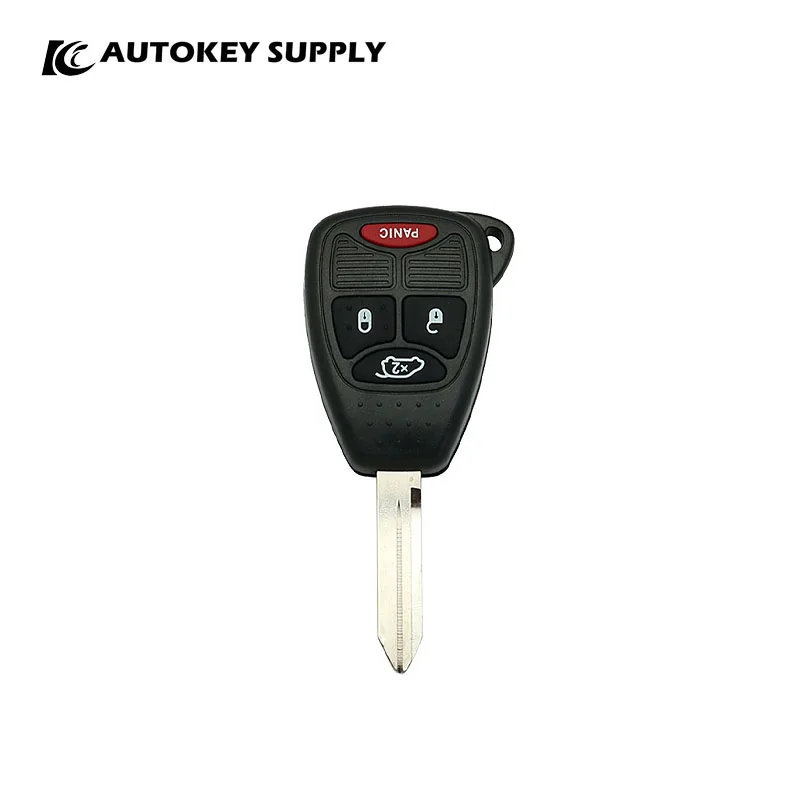 For Chrysler 4B Small Panic Remote Shell 4B  Y160 Brass Blade No Logo ,With Battery Connector  Autokeysupply AKCRS133