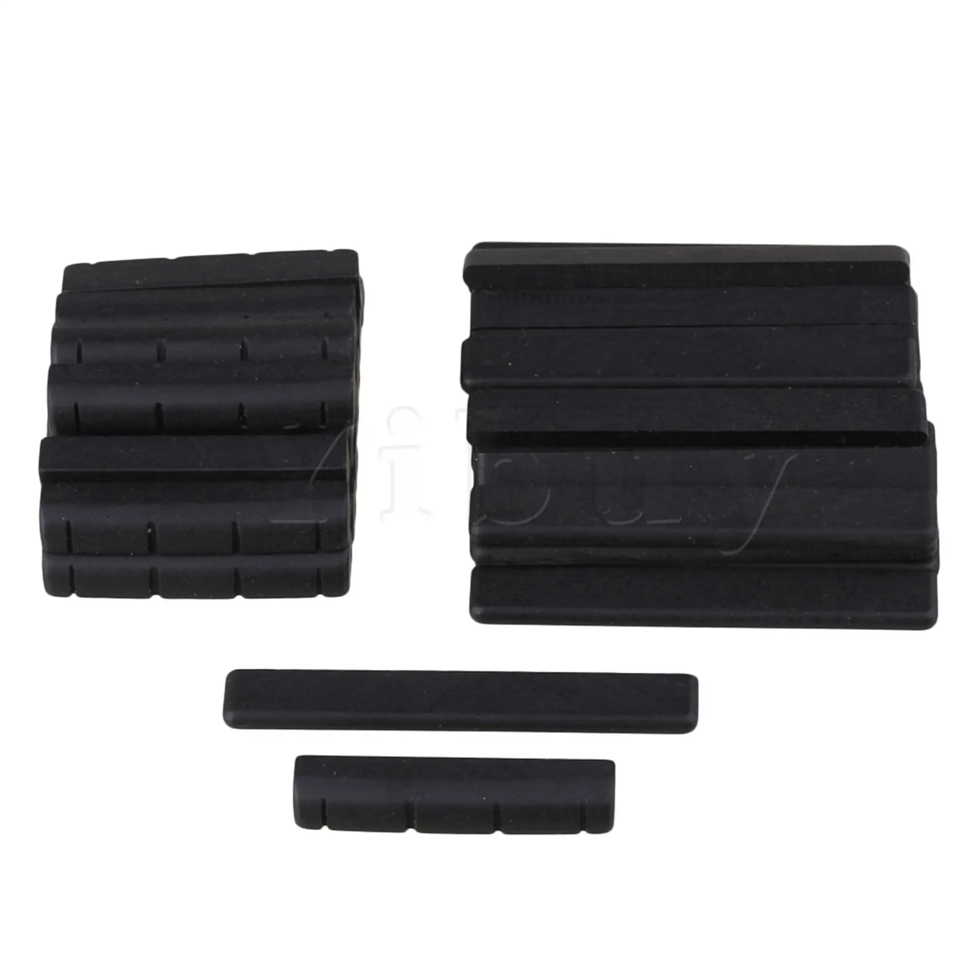 

20PCS 4 String Guitar Bridge Saddle and Nut Set Ebony Guitar Replacement