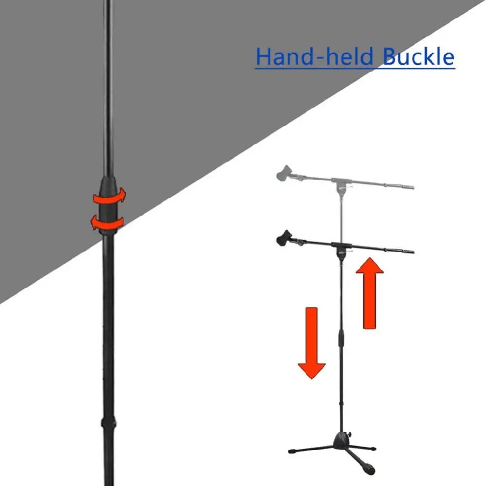 Напольный Штатив для микрофона Выдвижная металлическая подставка для микрофона для сценического выступления кронштейн для Live рабочего стола