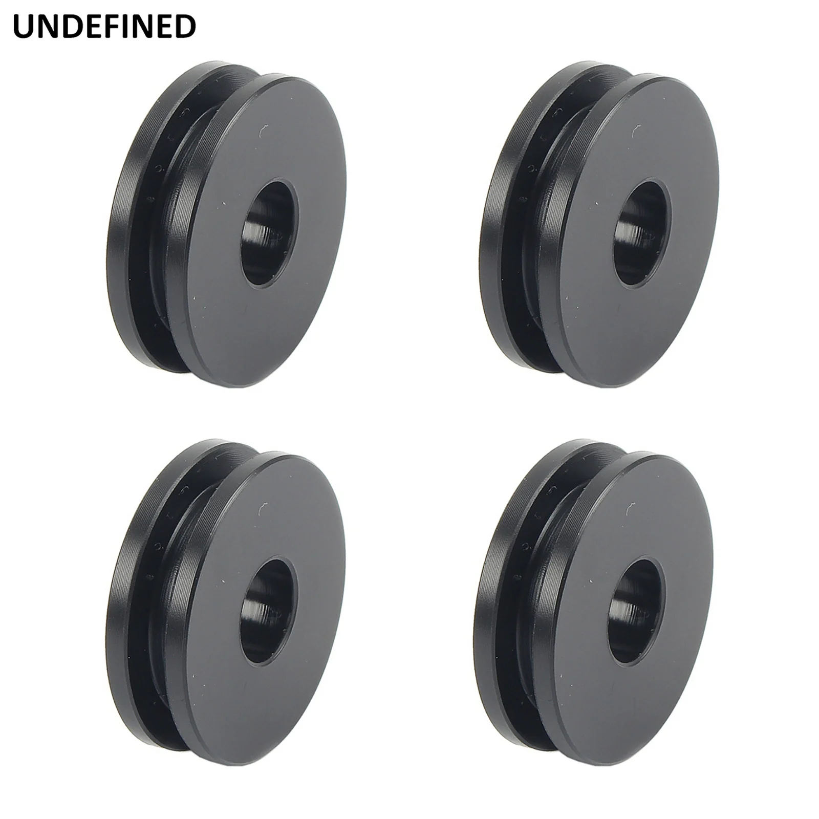 4pcs Motorcycle Windshield Mounting Bushing Grommets POM Plastic Black Accessories For Harley Heritage Softail FLSTC Road King