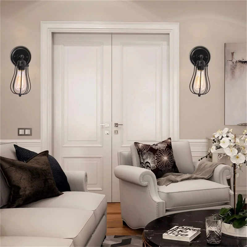 

OULALA Classical Wall Sconces Light Retro Loft LED Lamp Fixtures for Home Corridor Decoration