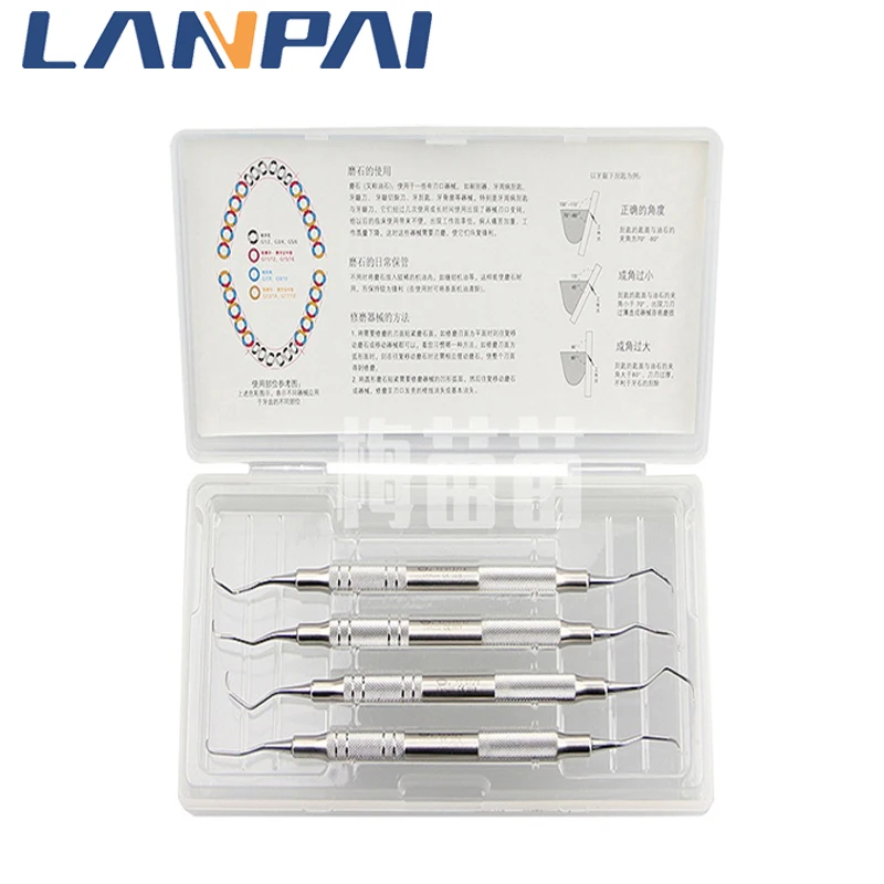 Lanpai Handmade Subgingival Dental Periodontal Instrument Curette 4*1