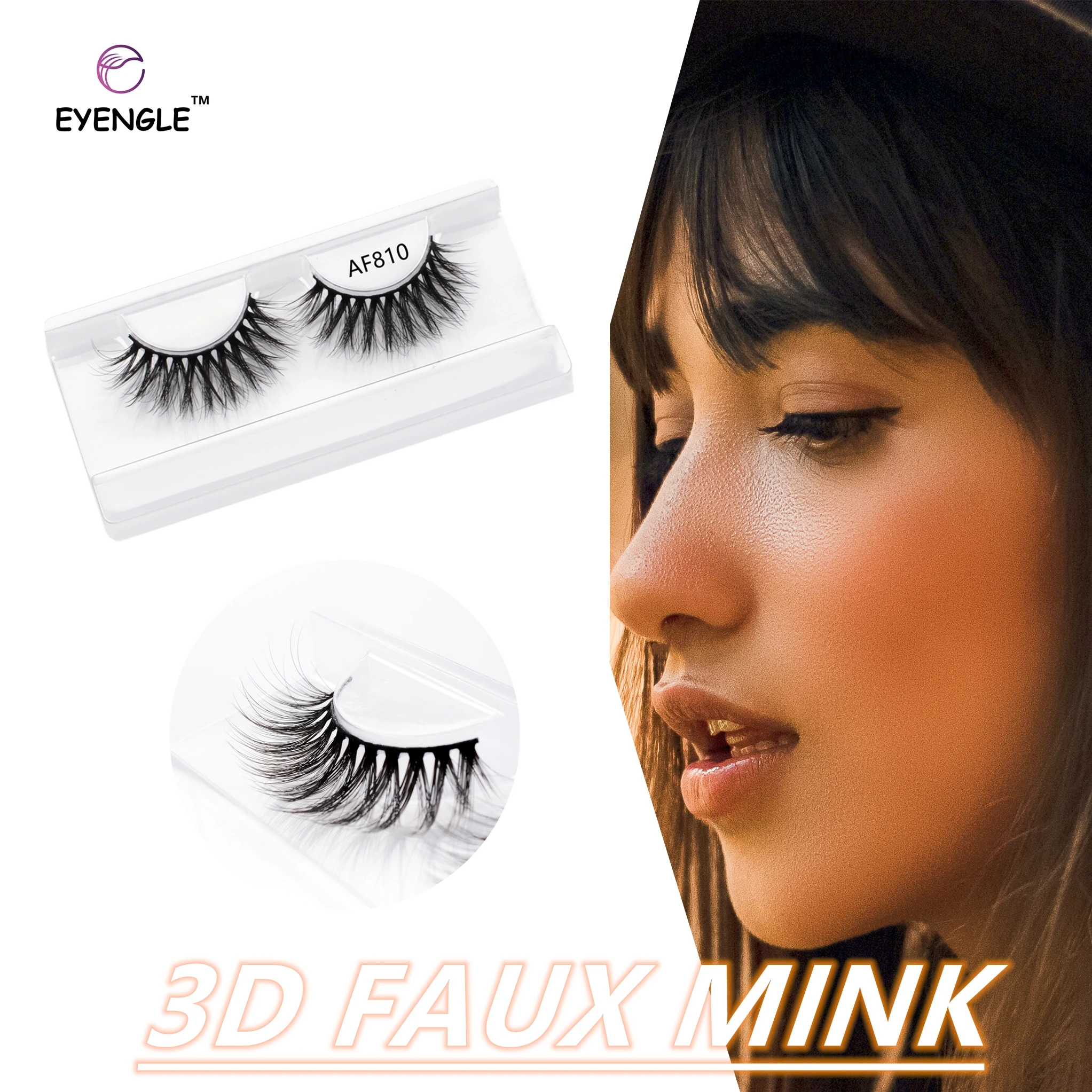 EYENGLE 3D False Eyelashes Natural Thick Long Soft Handmade 10-15mm Faux Mink Eyes Lashes Extension Reusable Makeup 11.11