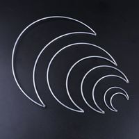 Metal Dream Catcher Moon Hoop for DIY Handmade Dreamcatcher Macrame Material Accessories Crafts Drop Shipping