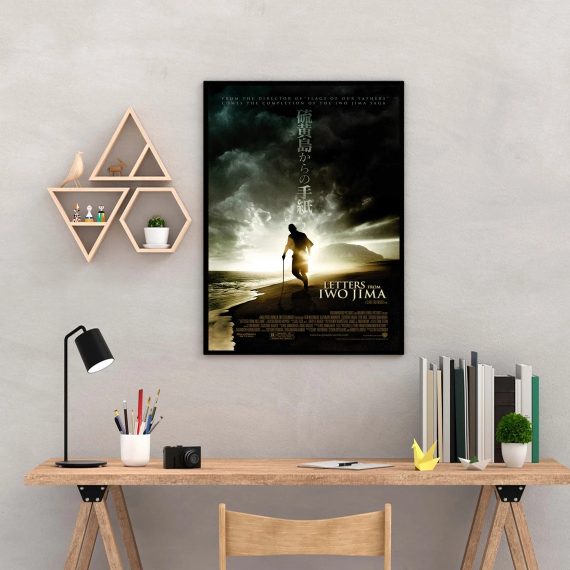 رسائل من Iwo Jima ملصق الفيلم قماش طباعة ديكور المنزل طلاء جدران (بدون إطار)