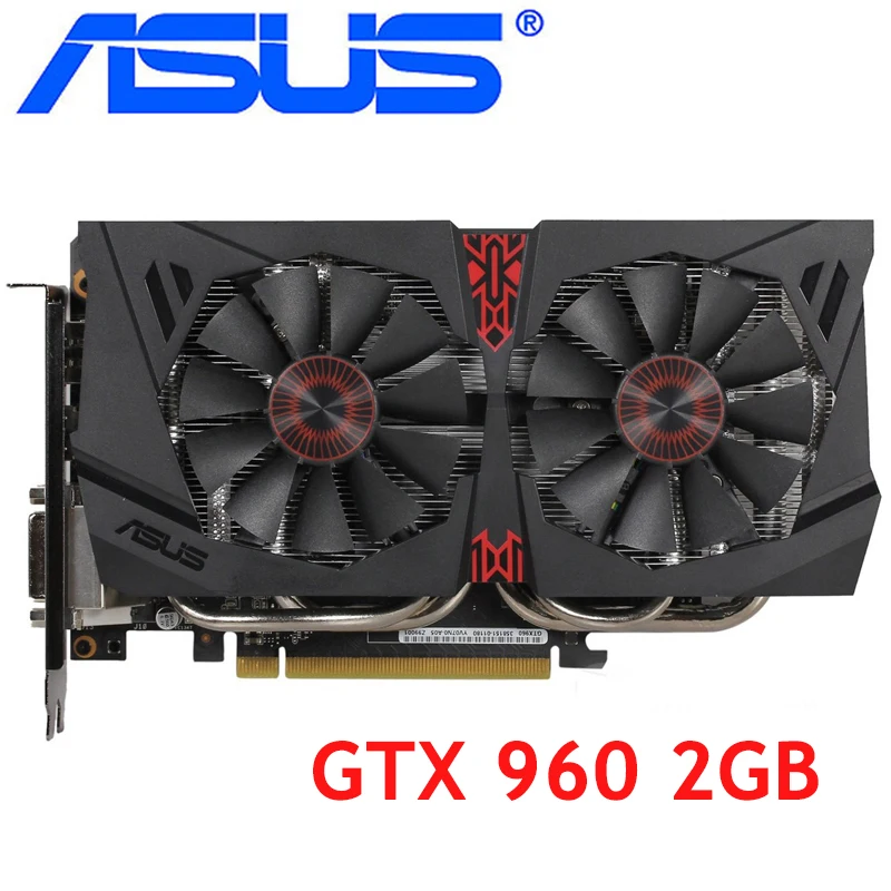 

ASUS Video Card GTX 960 2GB 128Bit GDDR5 Graphics Cards for nVIDIA VGA Cards Geforce GTX960 HDMI GTX 750 Ti 950 1060 1050 Used