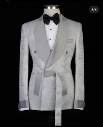 Trajes estampados de una pieza para hombre, chaqueta de negocios Formal de algodón, serpentina de diseñador moderno, hecha a medida, trajes casuales guapos