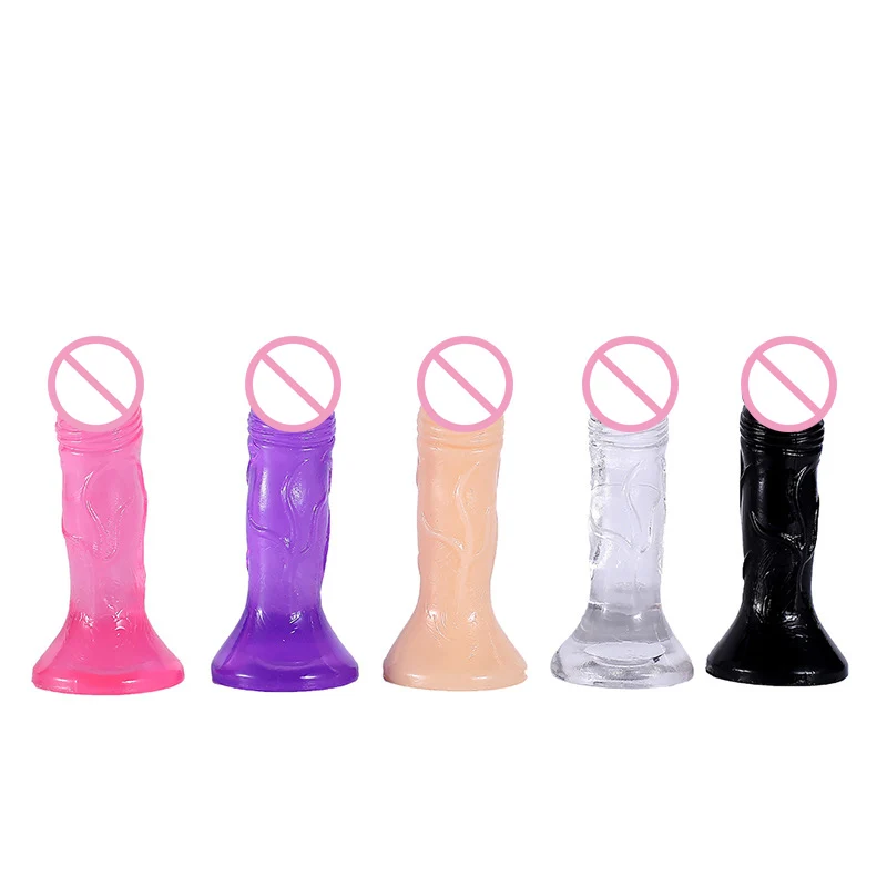 Soft Silicone Jelly Dildo Realistic Small Penis Anal Plug Dick Suction Cup Strapon Sex Toys For Woman