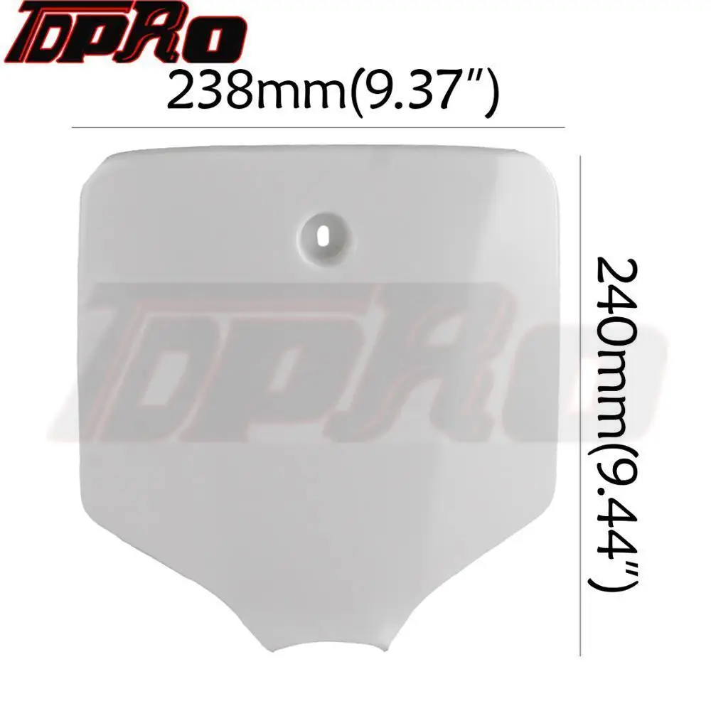 Motorcycle Front Number Plate Cover Fairing For Kawasaki KLX110 KX65 Ornamental Mouldings 110cc 125cc 150cc 250cc Dirt Pit Bike