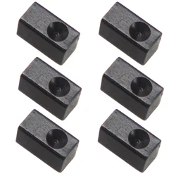 Tooyful 6 Pcs Guitar Tremolo Bridge Saddle Clamp Pressure Lock String Insert Metal Block for Electric Guitar Parts Accessories