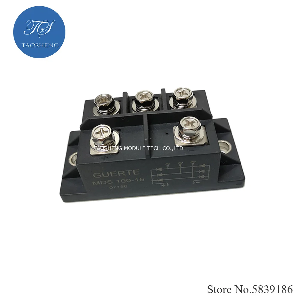 1PCS 100% NEW AND ORIGINAL MDS100-16 MDS100/16 100A 1600V   MDS100 IGBT MODULE