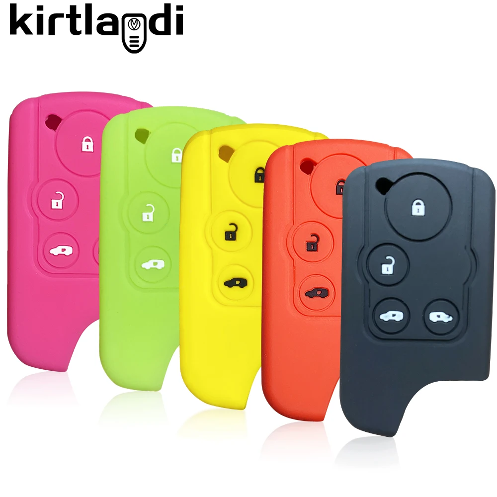 Silicone Key Case Cover Car Accessories for Honda Free Spike Hybrid Stepwgn Spada RG1 4 Buttons Remote Control Fob Key Holder