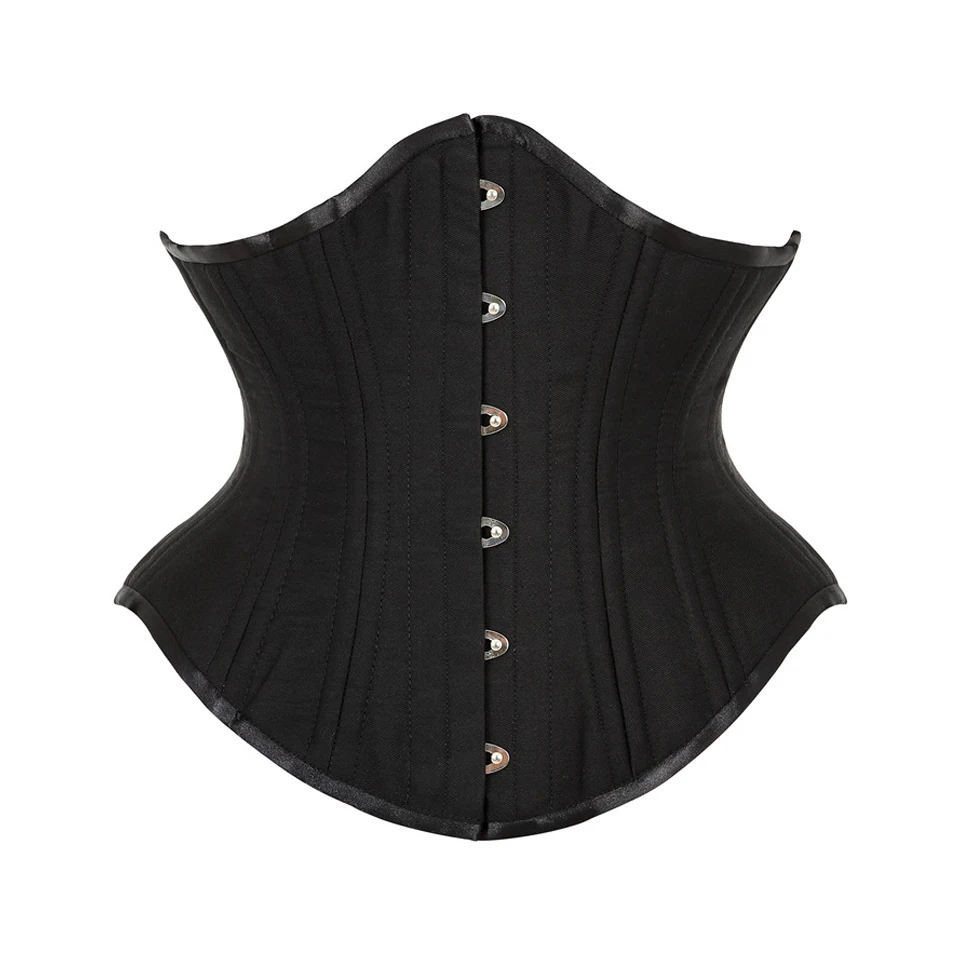 Becirzet Corset Tops Bustiers Underbust Lace Up Corsets Short Corselet 20 Steel Boned Bodice 32-35 cm High Strong Waist Girdle