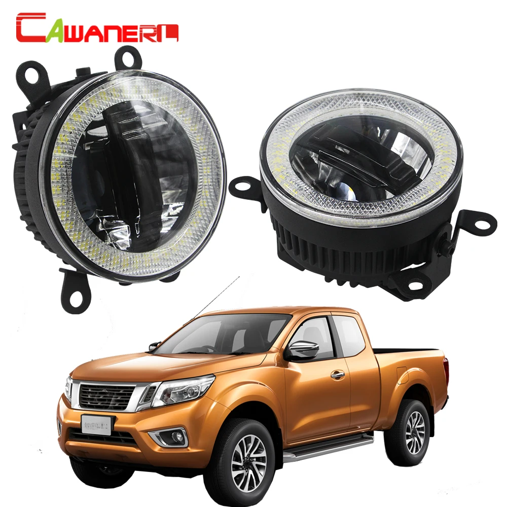 

Cawanerl For Nissan Navara D40 Pickup 2005-2012 Car LED Fog Light DRL Daytime Running Lamp Angel Eye 12V Accessories 2 Pieces