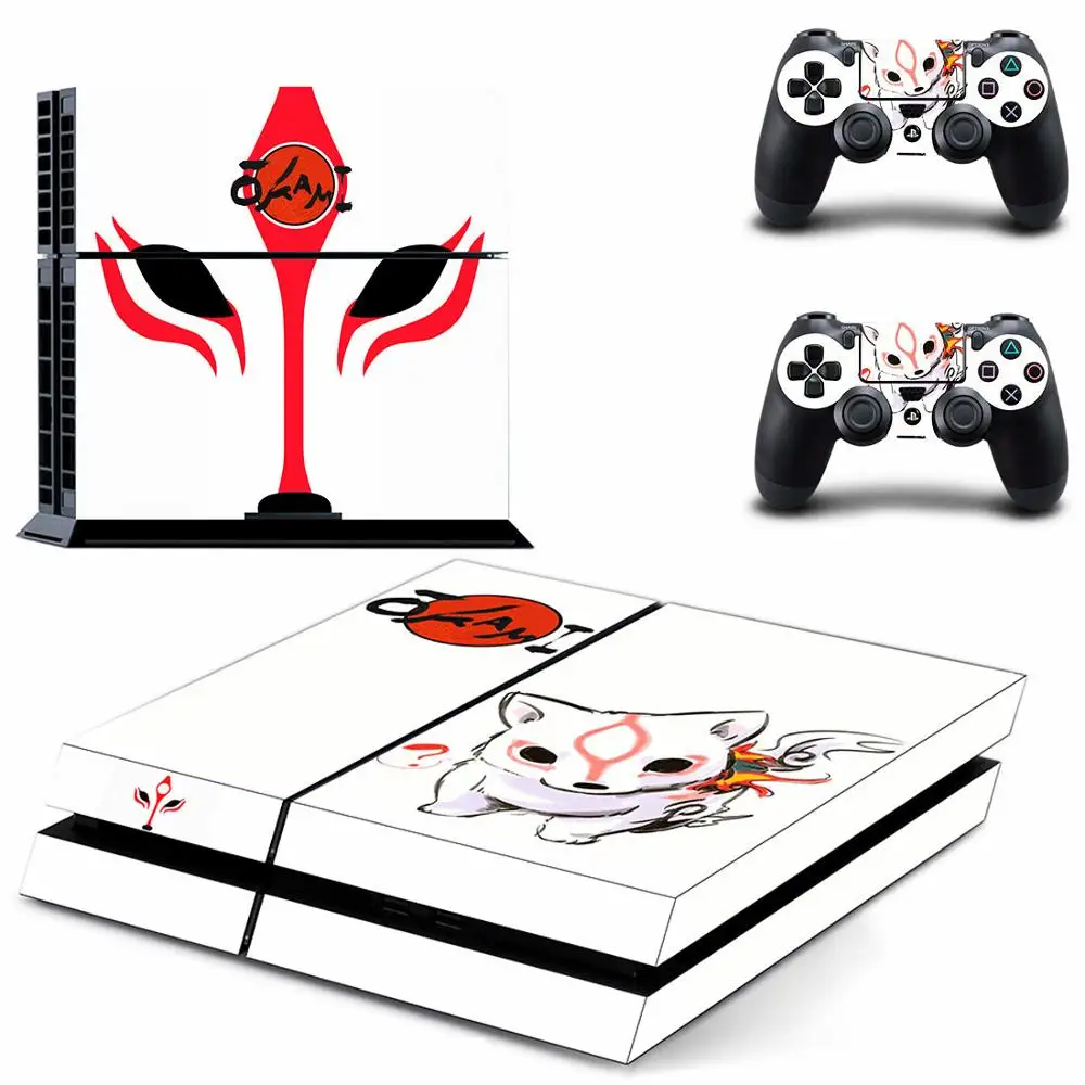 

Okami HD PS4 Stickers Play station 4 Skin PS 4 Sticker Decal Cover For PlayStation 4 PS4 Console & Controller Skins Vinyl