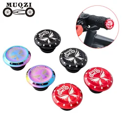 MUQZI 1 Pair MTB Road Bike Handlebar Bar Cap aluminum alloy Handle End Plug Superlight Covers Bicycle Parts