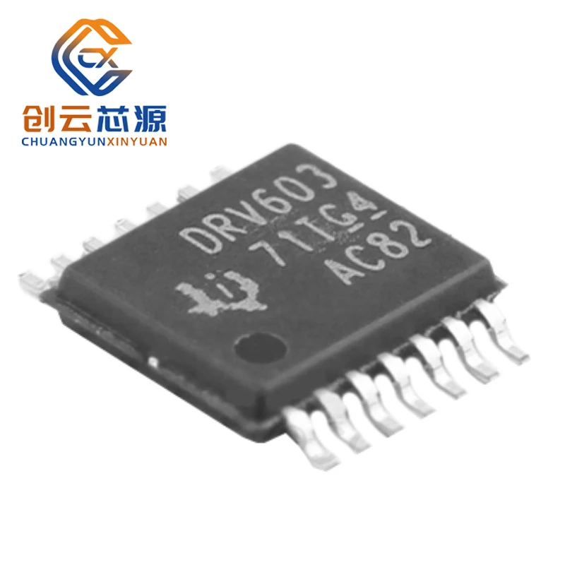 

1 шт. новый оригинальный DRV603PWRG4 TSSOP-14 DRV603 с дифференциальным входом 3Vrm прямой путь бесшумный переменный входной усилитель линейный драйвер