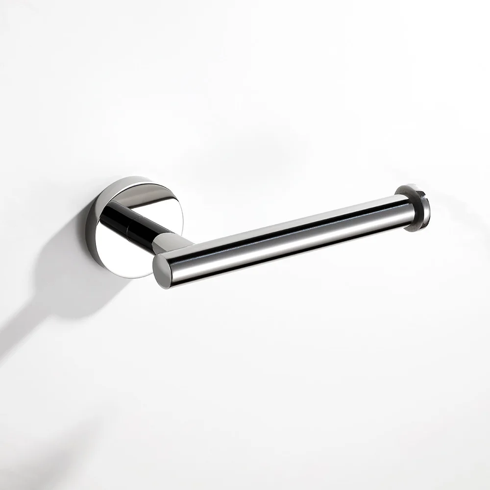 Badkamer Accessoires 304 Rvs Toiletrolhouder Eenvoudige Ronde Papier Rack Wall Mounted Toilet Toiletpapier Haak