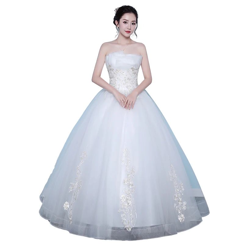 Vintage Wedding Dress Lace Up Ball Gowns Luxury  Lace Wedding Dresses Plus Size   Vestido De Novia