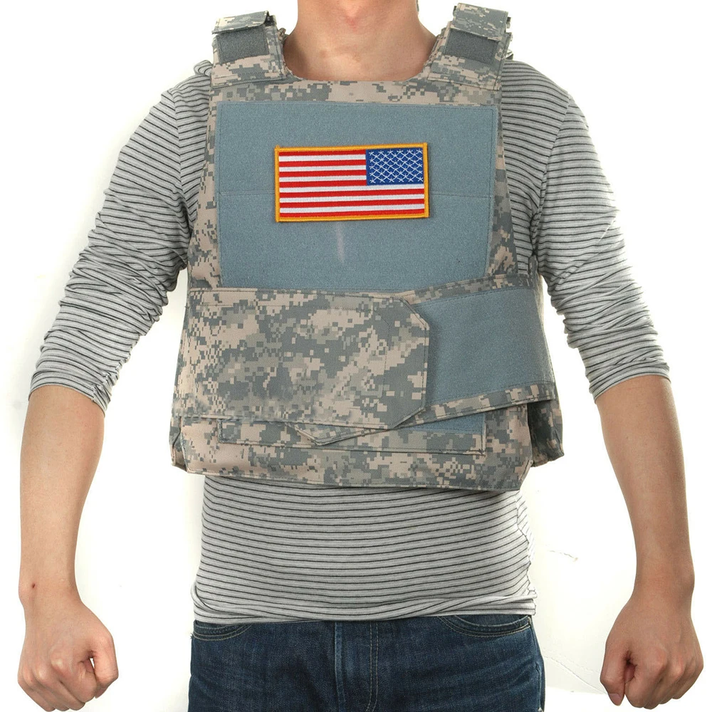 OUTDOOR TACTICAL US AIRSOFT PAINTBALL BODY ARMOR VEST BK HUNTING GAME WAISTCOAT ACU CAMO