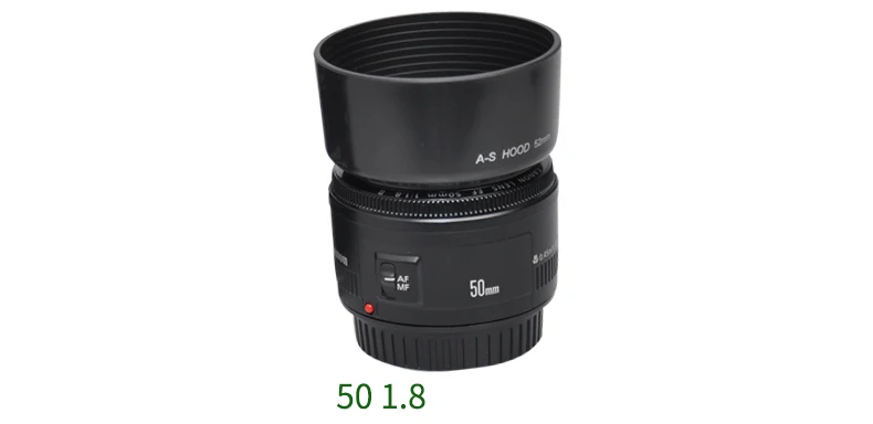 Menon 52Mm Camera Zonnekap 50 1.8 Licht Shield Canon Nikon Pentax Camera Ef 50 1.8D Vaste Focus Beschermende cover
