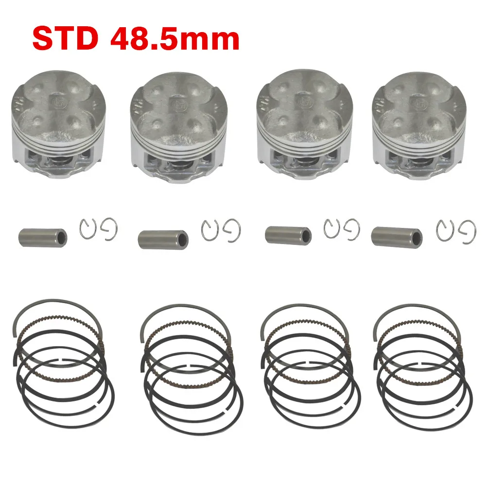 Motorcycle Engine Cylinder Parts Piston Ring Kits For Honda CBR250 CBR 250 CBR250RR MC22 Standard Bore Size 48.5mm +25 +50