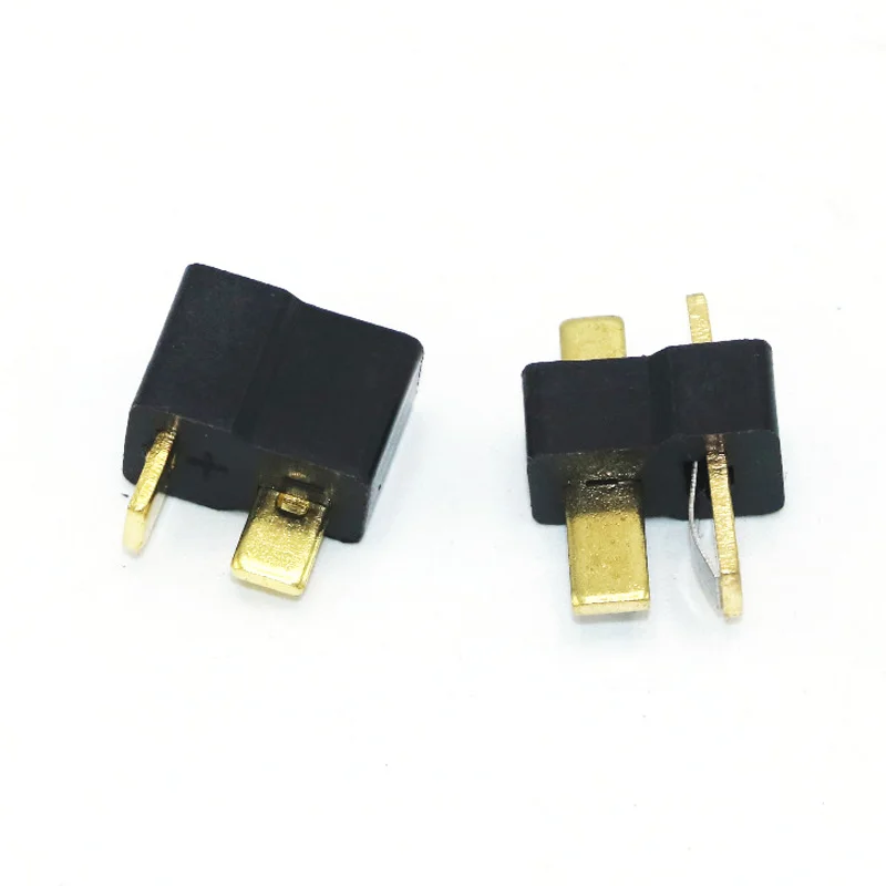 10 / 20 / 50 /100 pair Black T Plug Connectors Male Female for Deans For RC Lipo Battery Helicopter (10pair)