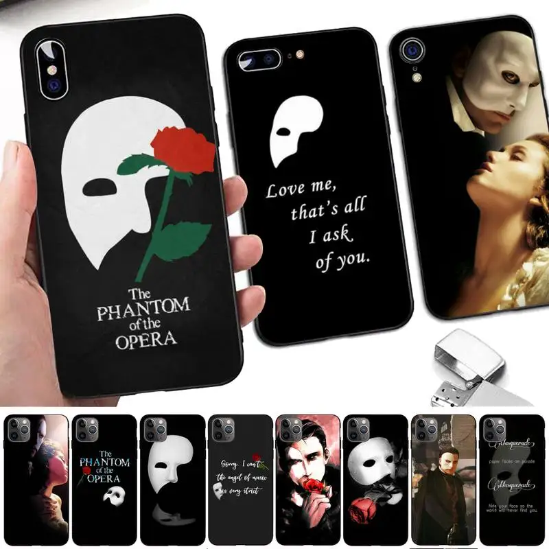 

The Phantom of the Opera Phone Case for iPhone 11 12 13 mini pro XS MAX 8 7 6 6S Plus X 5S SE 2020 XR case