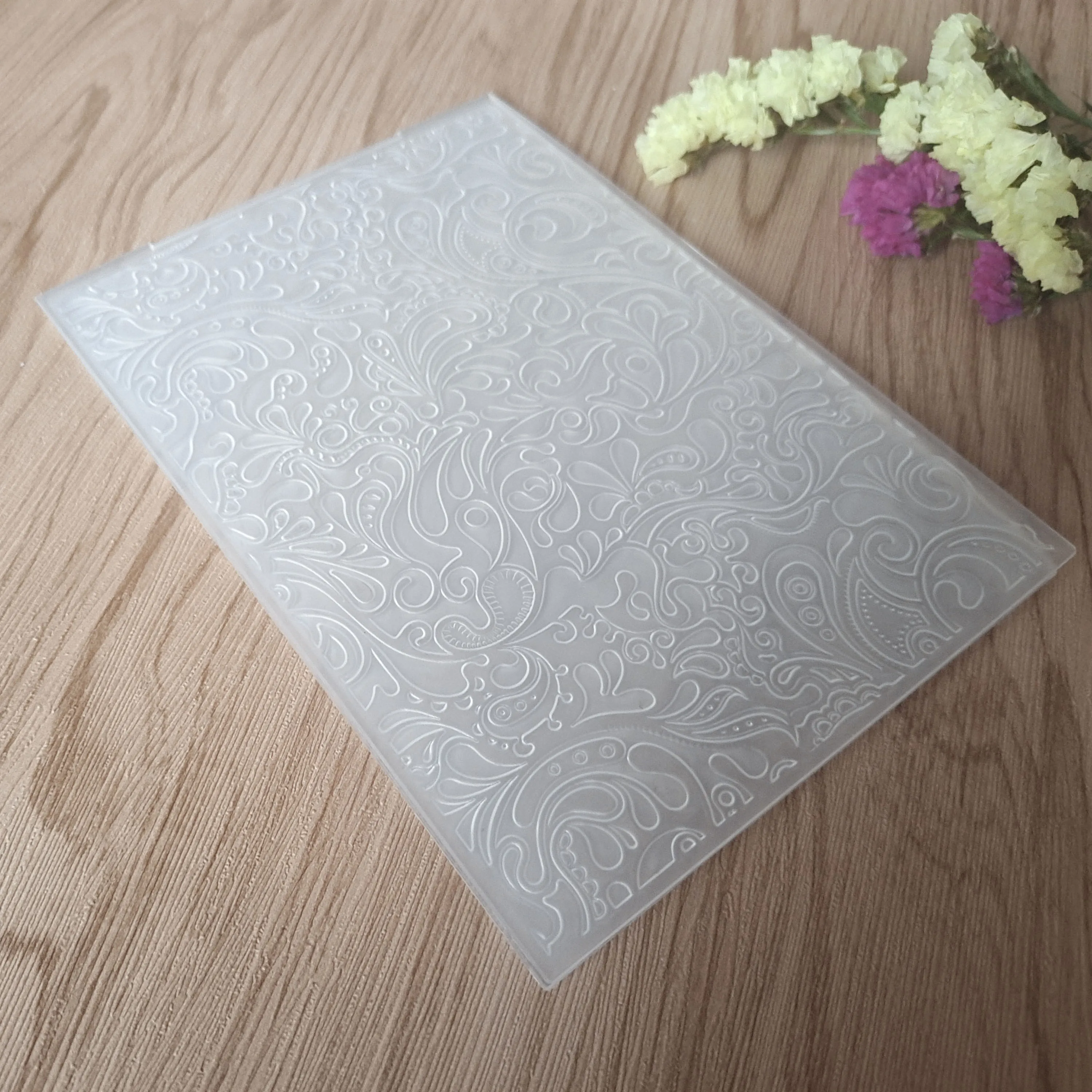 

Flower Design Plastic Embossing Folder For Scrapbooking DIY Photo Album Card Making Crafts