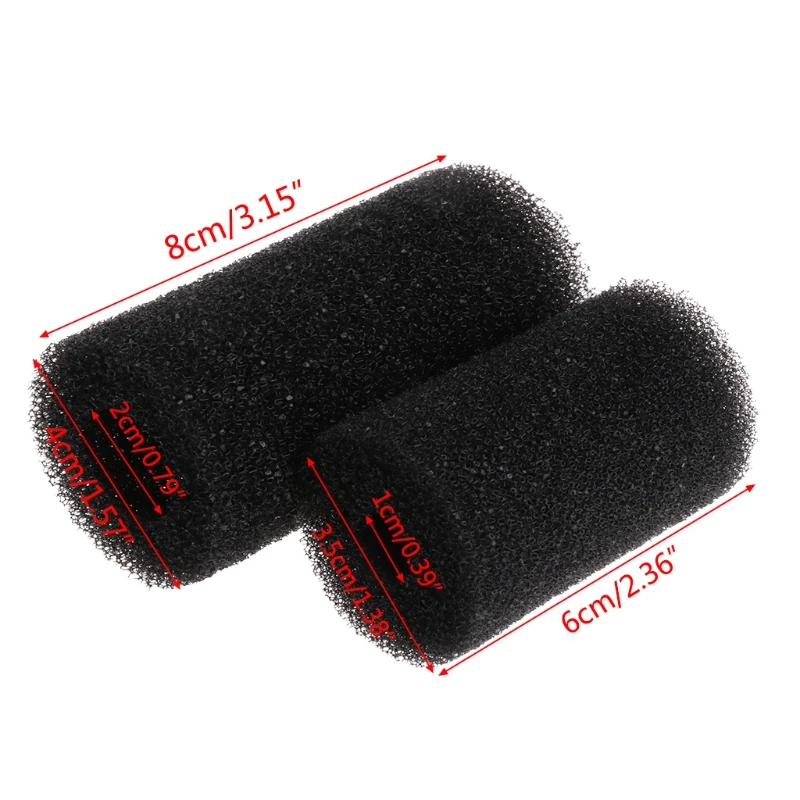 5 pièces éponge Aquarium filtre protéger couverture F Aquarium entrée étang noir mousse
